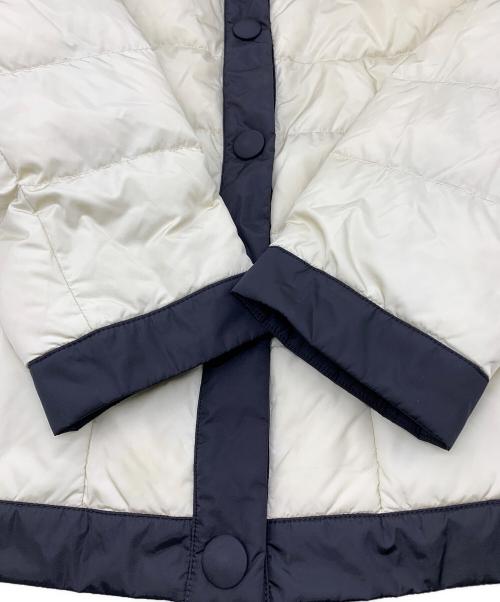 MIU MIU（ミュウミュウ）MIU MIU (ミュウミュウ) MIU MIU ダウンジャケット ベージュ×ブラック サイズ:42の古着・服飾アイテム