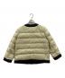 MIU MIU (ミュウミュウ) MIU MIU ダウンジャケット ベージュ×ブラック サイズ:42：30000円