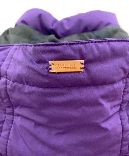 BLUE LABEL CRESTBRIDGE（ブルーレーベルクレストブリッジ）BLUE LABEL CRESTBRIDGE (ブルーレーベルクレストブリッジ) ダウンジャケット パープル サイズ:38の古着・服飾アイテム