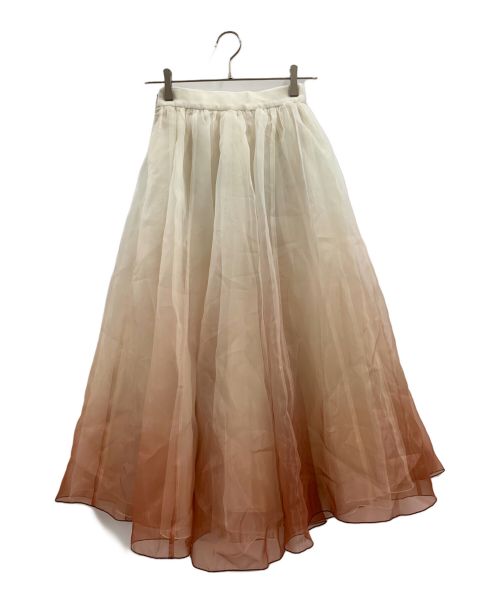 eimy istoire（エイミーイストワール）eimy istoire (エイミーイストワール) eimy istoire グラデーションボリュームギャザースカート アイボリー サイズ:Sの古着・服飾アイテム
