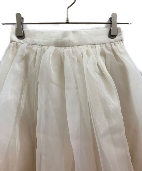 eimy istoire（エイミーイストワール）eimy istoire (エイミーイストワール) eimy istoire グラデーションボリュームギャザースカート アイボリー サイズ:Sの古着・服飾アイテム