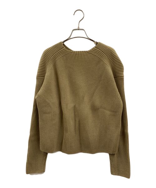 AURALEE（オーラリー）AURALEE (オーラリー) AURALEE クルーネックビッグニット ブラウン サイズ:1の古着・服飾アイテム