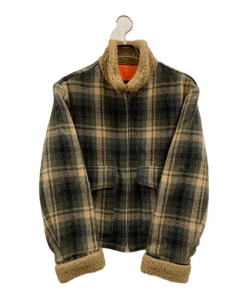 NORTH MARINE DRIVE（ノースマリンドライブ）north marine drive (ノースマリンドライブ) ウールジャケット ブラウン サイズ:Mの古着・服飾アイテム