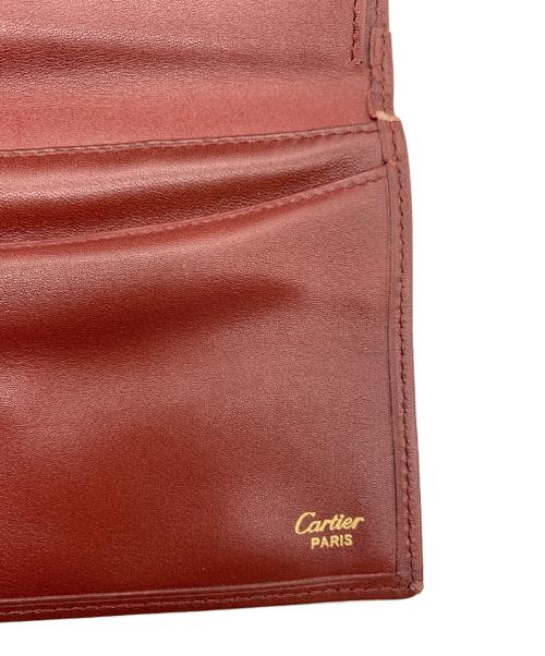 Cartier（カルティエ）Cartier (カルティエ) Cartier　長財布 ワインレッドの古着・服飾アイテム