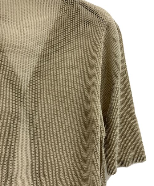 PLEATS PLEASE（プリーツプリーズ）PLEATS PLEASE (プリーツプリーズ) PLEATS PLEASE（プリーツプリーズ）シアーカディガン ベージュ サイズ:3の古着・服飾アイテム