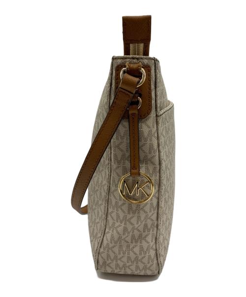 MICHAEL KORS（マイケル・コース）MICHAEL KORS (マイケルコース) MICHAEL KORS　ショルダーバッグ アイボリー×ブラウンの古着・服飾アイテム