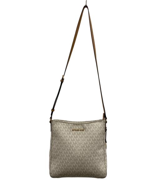 MICHAEL KORS（マイケル・コース）MICHAEL KORS (マイケルコース) MICHAEL KORS　ショルダーバッグ アイボリー×ブラウンの古着・服飾アイテム