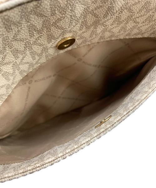 MICHAEL KORS（マイケル・コース）MICHAEL KORS (マイケルコース) MICHAEL KORS　ショルダーバッグ アイボリー×ブラウンの古着・服飾アイテム