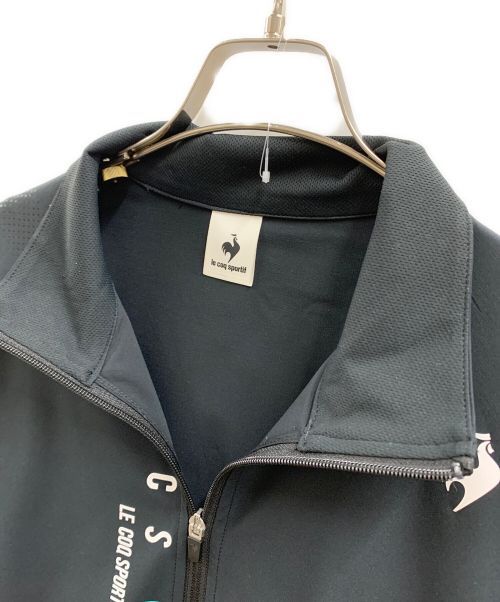 le coq sportif（ルコックスポルティフ）le coq sportif (ルコックスポルティフ) le coq sportif　リップクロスジャケット ブラックの古着・服飾アイテム