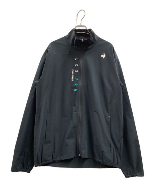 le coq sportif（ルコックスポルティフ）le coq sportif (ルコックスポルティフ) le coq sportif　リップクロスジャケット ブラックの古着・服飾アイテム