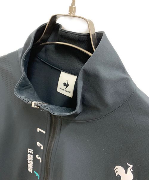 le coq sportif（ルコックスポルティフ）le coq sportif (ルコックスポルティフ) le coq sportif　リップクロスジャケット ブラックの古着・服飾アイテム