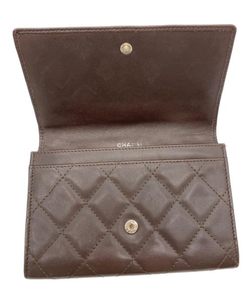CHANEL（シャネル）CHANEL (シャネル) 2つ折り財布 ブラウンの古着・服飾アイテム