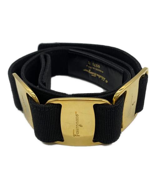 Salvatore Ferragamo（サルヴァトーレ フェラガモ）Salvatore Ferragamo (サルヴァトーレ フェラガモ) Salvatore Ferragamo　ベルト ブラック×レッドの古着・服飾アイテム