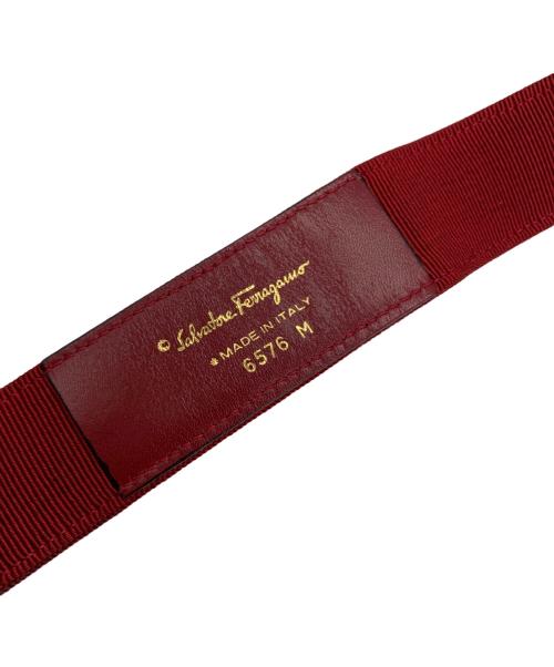 Salvatore Ferragamo（サルヴァトーレ フェラガモ）Salvatore Ferragamo (サルヴァトーレ フェラガモ) Salvatore Ferragamo　ベルト ブラック×レッドの古着・服飾アイテム