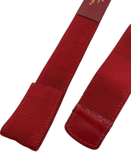Salvatore Ferragamo（サルヴァトーレ フェラガモ）Salvatore Ferragamo (サルヴァトーレ フェラガモ) Salvatore Ferragamo　ベルト ブラック×レッドの古着・服飾アイテム