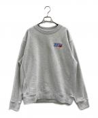 NEW BALANCEニューバランス）の古着「NEW BALANCE　リラックスド スウェットクルー」｜ライトグレー