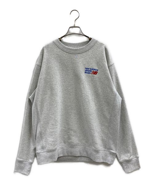 NEW BALANCE（ニューバランス）NEW BALANCE (ニューバランス) NEW BALANCE　リラックスド スウェットクルー ライトグレー サイズ:Mの古着・服飾アイテム