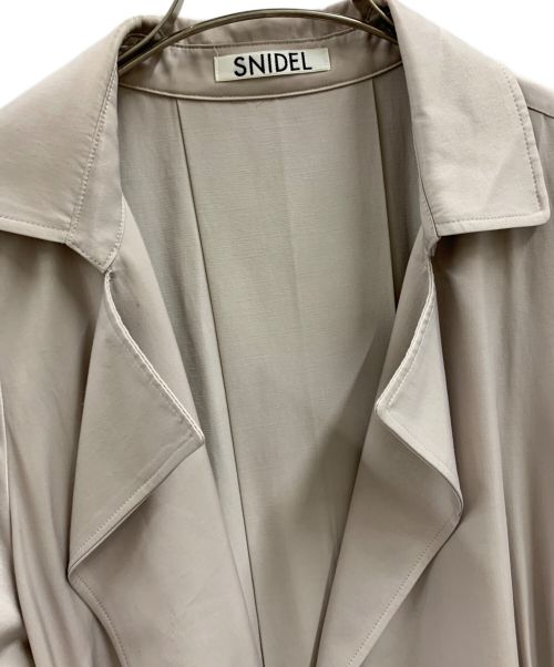 Snidel（スナイデル）Snidel (スナイデル) Snidel　グロストレンチコート ベージュ サイズ:1の古着・服飾アイテム
