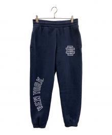 New Era×ERIC EMANUEL（ニューエラ×エリック エマニュエル）の古着「New Era 裏起毛スウェットパンツ」｜ネイビー