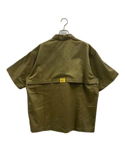 COWDEN（カウデン）COWDEN (カウデン) 9090 (9090) COWDEN　9090　フィッシングシャツ オリーブ サイズ:Lの古着・服飾アイテム