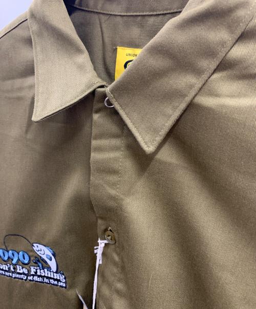 COWDEN（カウデン）COWDEN (カウデン) 9090 (9090) COWDEN　9090　フィッシングシャツ オリーブ サイズ:Lの古着・服飾アイテム
