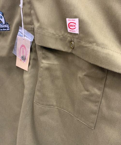 COWDEN（カウデン）COWDEN (カウデン) 9090 (9090) COWDEN　9090　フィッシングシャツ オリーブ サイズ:Lの古着・服飾アイテム