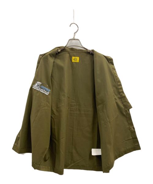 COWDEN（カウデン）COWDEN (カウデン) 9090 (9090) COWDEN　9090　フィッシングシャツ オリーブ サイズ:Lの古着・服飾アイテム