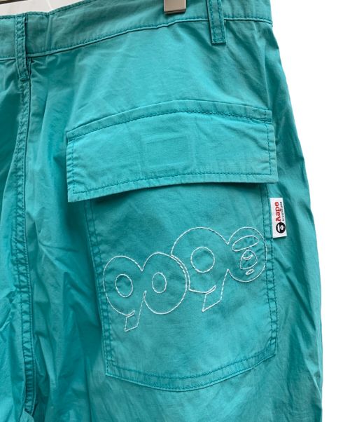 9090（9090）9090 (9090) AAPE BY A BATHING APE (エーエイプ バイ アベイシングエイプ) パンツ スカイブルー サイズ:Lの古着・服飾アイテム