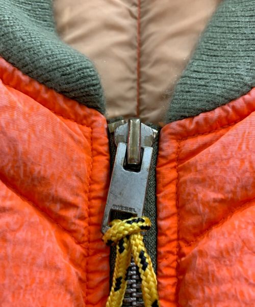 DIESEL（ディーゼル）DIESEL (ディーゼル) ダウンベスト レッド サイズ:Sの古着・服飾アイテム