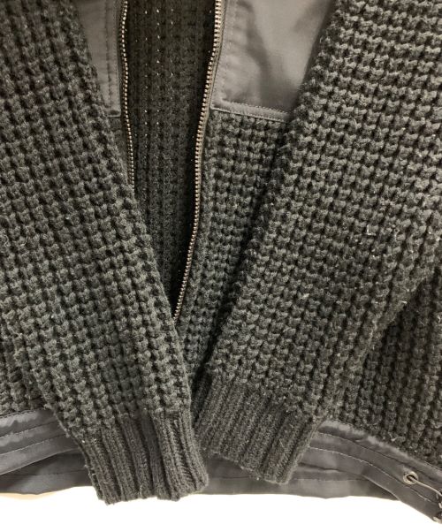 DIESEL（ディーゼル）DIESEL (ディーゼル) フーデッドニットジャケット ブラック サイズ:Sの古着・服飾アイテム