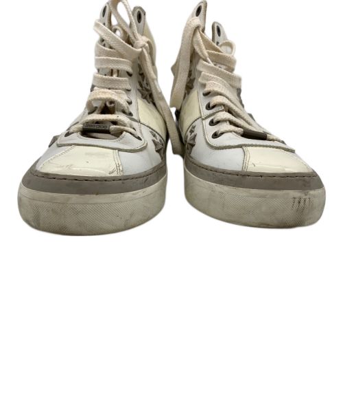 JIMMY CHOO（ジミーチュウ）JIMMY CHOO (ジミーチュウ) JIMMY CHOO（ジミーチュウ）　ハイカットスニーカー ホワイト サイズ:26cmの古着・服飾アイテム