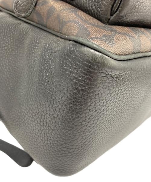 COACH（コーチ）COACH (コーチ) COACH　リュック ダークブラウン×ブラックの古着・服飾アイテム