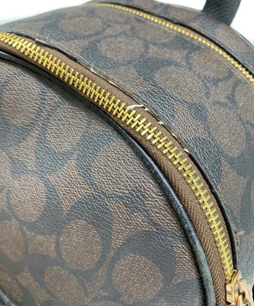 COACH（コーチ）COACH (コーチ) COACH　リュック ダークブラウン×ブラックの古着・服飾アイテム