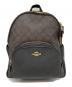 COACH（コーチ）の古着「COACH　リュック」｜ダークブラウン×ブラック