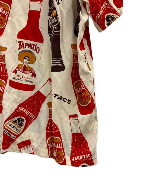 BROWN by 2-tacs（ブラウンバイツータックス）BROWN by 2-tacs (ブラウンバイツータックス) BROWN by 2-tacs（ブラウンバイツータックス）アロハシャツ レッド×ブラウン サイズ:XLの古着・服飾アイテム