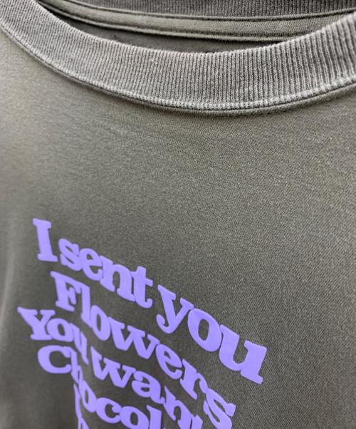 myne（マイン）MYNE (マイン) MYNE　ドッキングプリントTシャツ グリーン サイズ:Lの古着・服飾アイテム