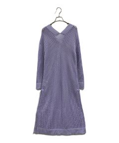 中古・古着通販】Ameri (アメリ) BIG CHECK LACE UP KNIT DRESS