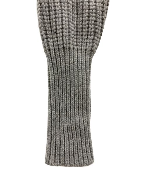 solamonat poche（ソラモナ ポッシェ）SOLAMONAT POCHE (ソラモナ ポッシェ) SOLAMONAT POCHE　ショート丈ニット グレー サイズ:FREEの古着・服飾アイテム