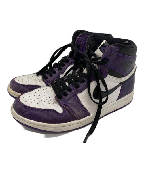 NIKE（ナイキ）NIKE (ナイキ) NIKE　ハイカットスニーカー パープル×ブラック サイズ:26ｃｍの古着・服飾アイテム