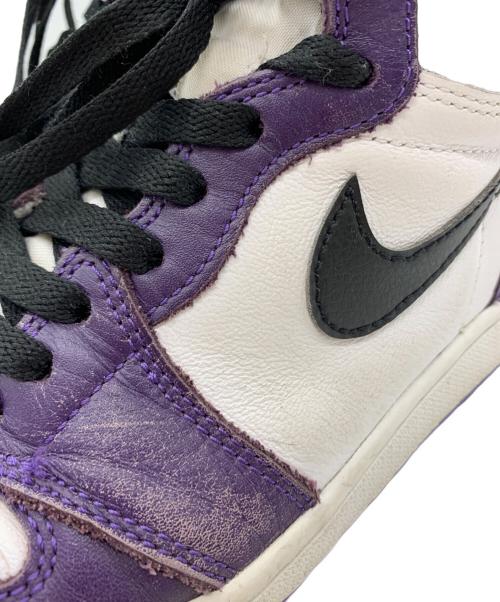 NIKE（ナイキ）NIKE (ナイキ) NIKE　ハイカットスニーカー パープル×ブラック サイズ:26ｃｍの古着・服飾アイテム