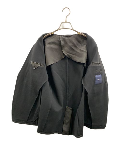 RAINMAKER（レインメーカー）RAINMAKER (レインメーカー) ストレッチ ノーカラージャケット ブラック サイズ:4の古着・服飾アイテム