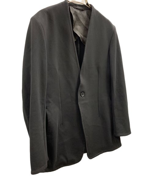 RAINMAKER（レインメーカー）RAINMAKER (レインメーカー) ストレッチ ノーカラージャケット ブラック サイズ:4の古着・服飾アイテム