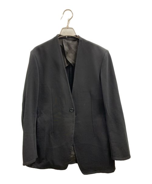 RAINMAKER（レインメーカー）RAINMAKER (レインメーカー) ストレッチ ノーカラージャケット ブラック サイズ:4の古着・服飾アイテム