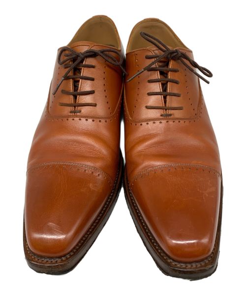 SCOTCH GRAIN（スコッチグレイン）SCOTCH GRAIN (スコッチグレイン) ストレートチップシューズ ブラウン サイズ:25.5ｃｍの古着・服飾アイテム