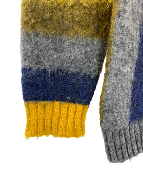 CAL O LINE（キャルオーライン）CAL O LINE (キャルオーライン) CAL O LINE　ニット イエロー×ネイビー サイズ:Mの古着・服飾アイテム