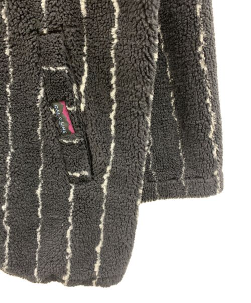 CAL O LINE（キャルオーライン）CAL O LINE (キャルオーライン) CAL O LINE　ボアジャケット ブラック×ホワイト サイズ:Lの古着・服飾アイテム