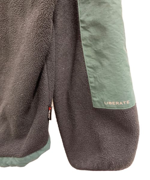 Liberaiders（リベレイダース）Liberaiders (リベレイダース) Liberaiders　フーデッドジャケット グリーン×ブラック サイズ:Mの古着・服飾アイテム
