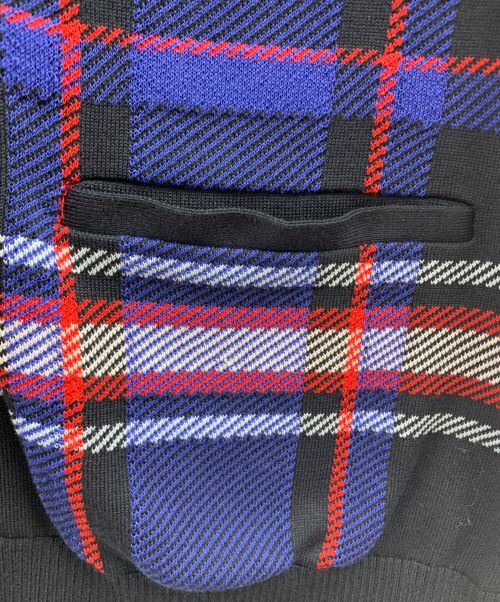 MUNSING WEAR（マンシングウェア）MUNSING WEAR (マンシングウェア) Kinloch Anderson (キンロックアンダーソン) MUNSING WEAR　Kinloch Anderson　チェックニットベスト ブルー×レッド サイズ:LLの古着・服飾アイテム