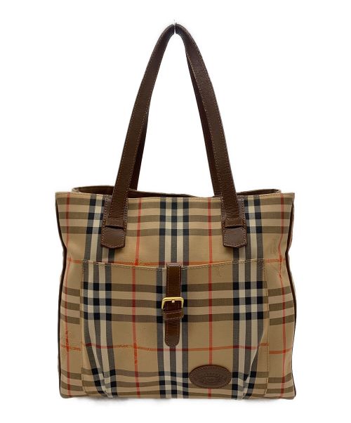 Burberry's（バーバリー）Burberry's (バーバリーズ) トートバッグ ベージュ×ブラウンの古着・服飾アイテム