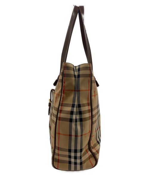 Burberry's（バーバリー）Burberry's (バーバリーズ) トートバッグ ベージュ×ブラウンの古着・服飾アイテム